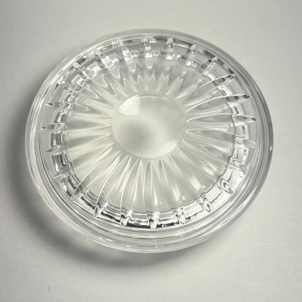 Nachtmann W. Germany Crystal Butter Dish w/ Lid 4